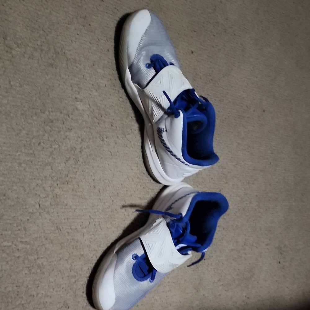 Kids Blue and White Athletic Shoes